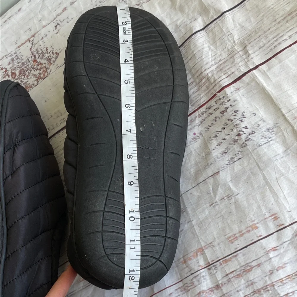 Eddie Bauer Black Quilted Kids Slippers